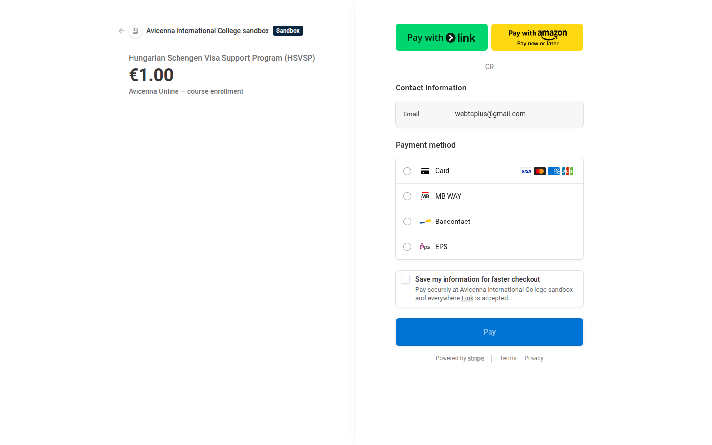 Secure checkout